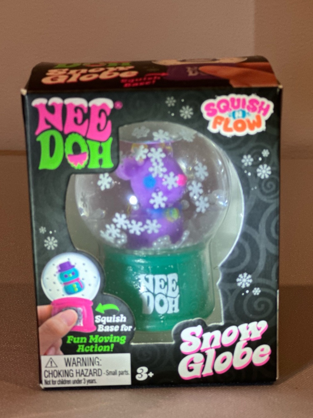 NeeDoh Snow Globe Squishy - Rudy Reindeer Squishmas Series